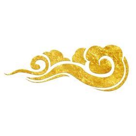背景素材国潮山水祥云水墨