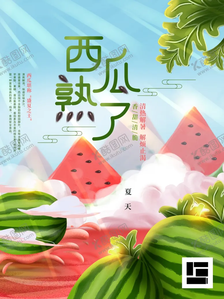 编号：04238110050320019518【酷图网】源文件下载-西瓜孰了