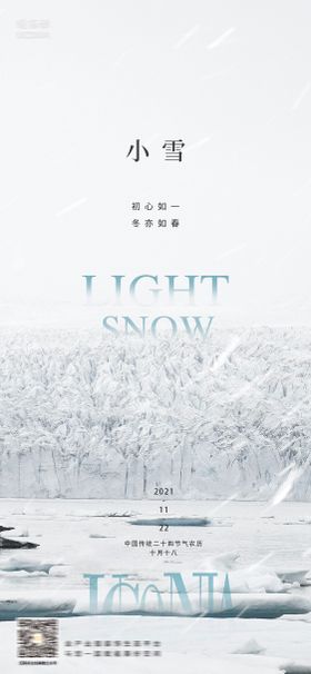 小雪节气海报