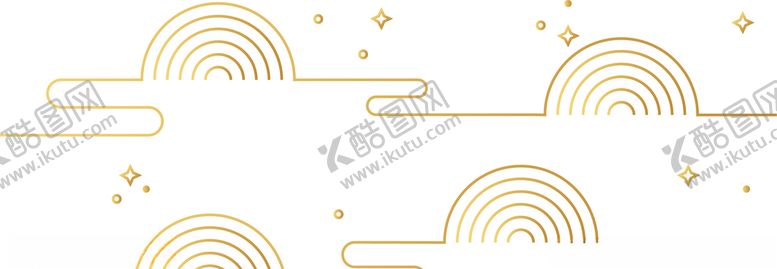 编号：62599810081215347337【酷图网】源文件下载-中式创意渐变金色线性云纹