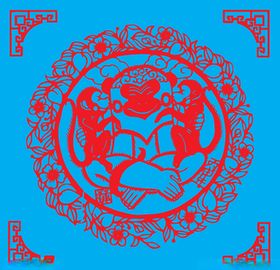 猴子剪纸