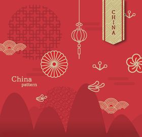 中式花纹纹理