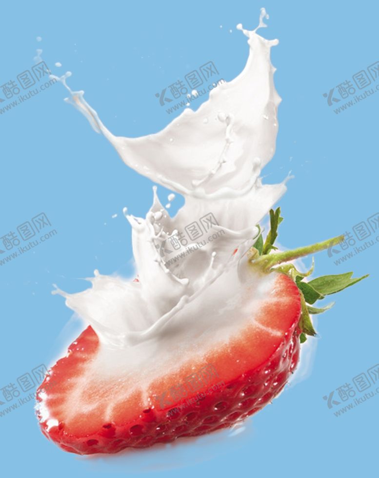 编号：64097010250818467331【酷图网】源文件下载-草莓牛奶牛奶日