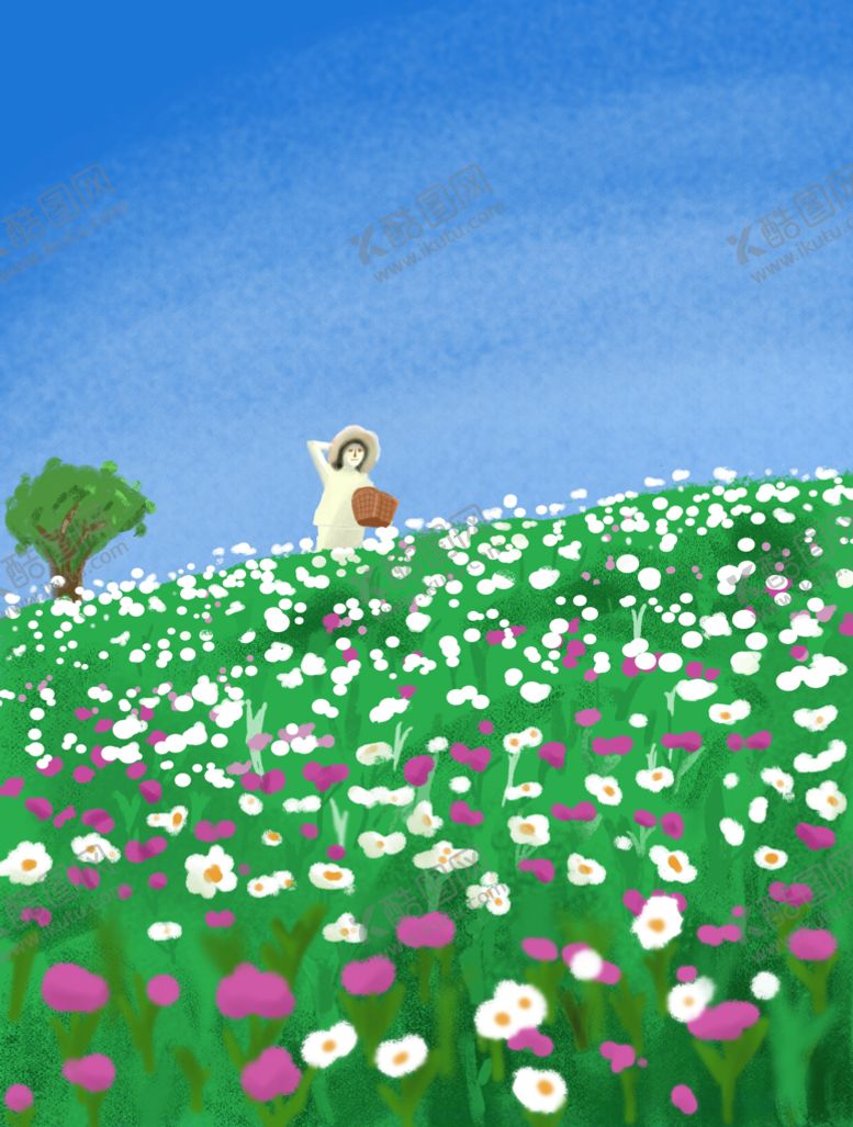 编号：44781810161225578900【酷图网】源文件下载-花丛插画