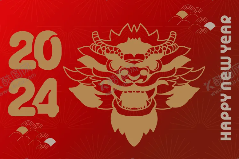 编号：53922112101304022236【酷图网】源文件下载-2024龙年展板kv