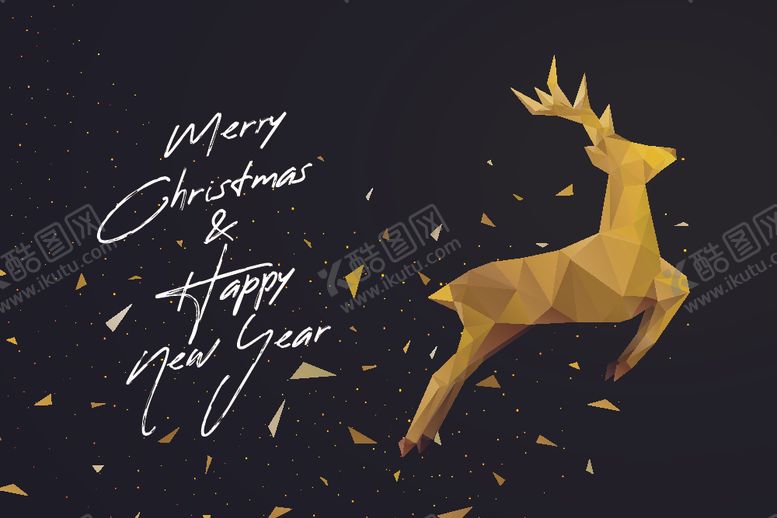 编号：46913410130619585407【酷图网】源文件下载-圣诞节灵鹿