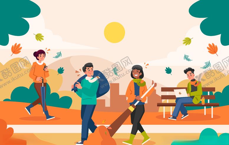 编号：75547310112035057125【酷图网】源文件下载-穿秋装的人