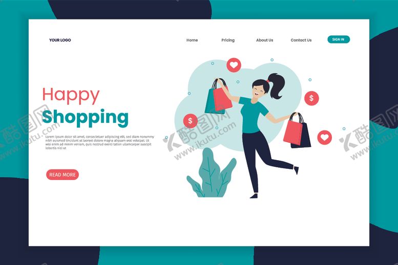 编号：23892010072145077963【酷图网】源文件下载-网上购物页面