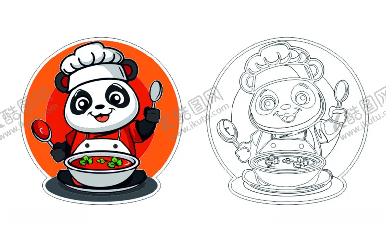 编号：67946901300854232596【酷图网】源文件下载-熊猫四川国宝logo