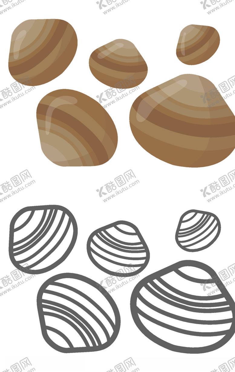 编号：10275907140803583849【酷图网】源文件下载-手绘卡通海鲜