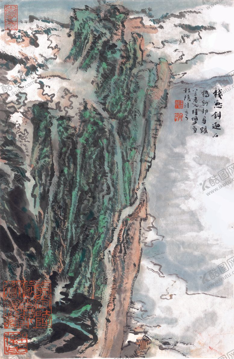 编号：87866809201454182968【酷图网】源文件下载-水墨传统国画山水