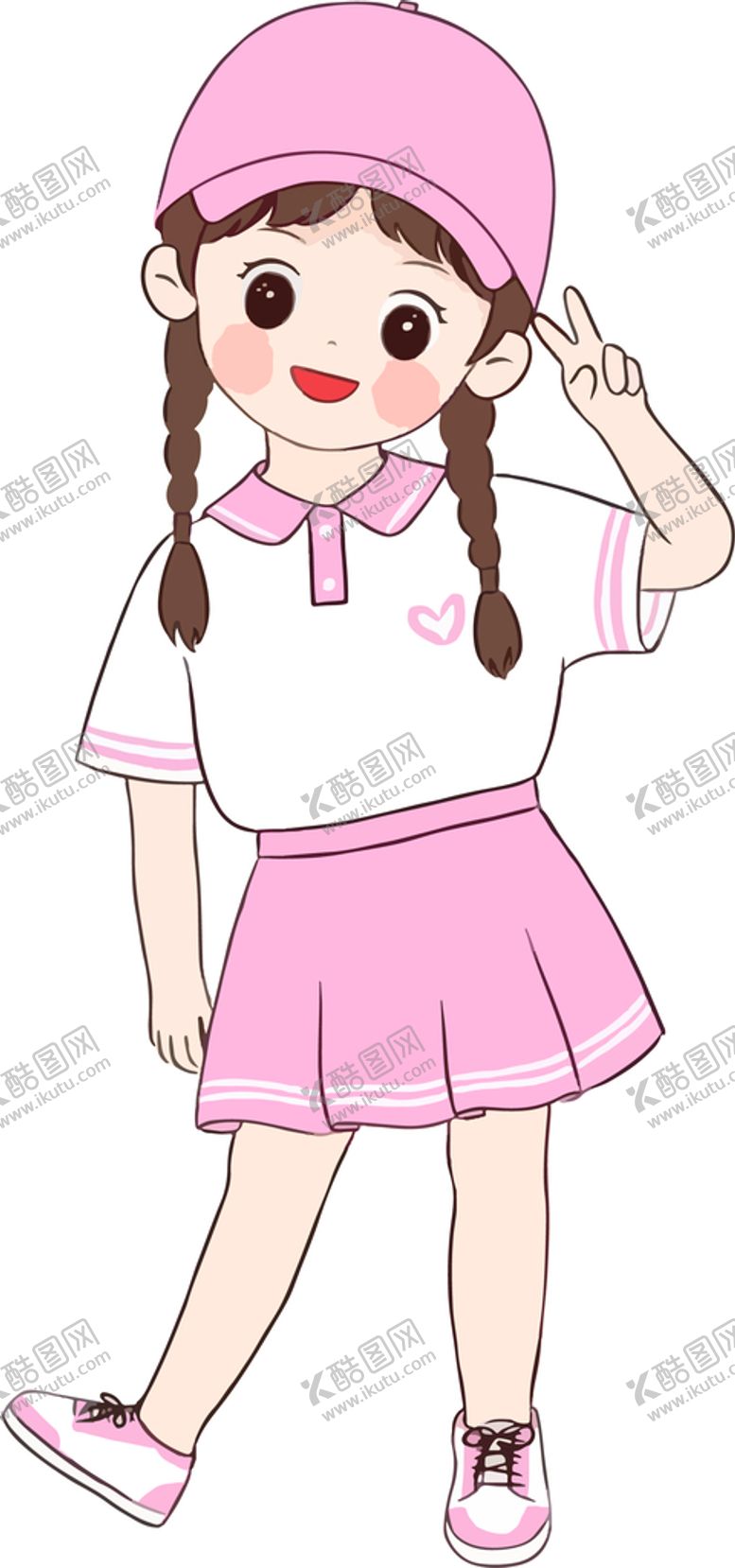 编号：78899701260548419552【酷图网】源文件下载-时尚小清新女孩