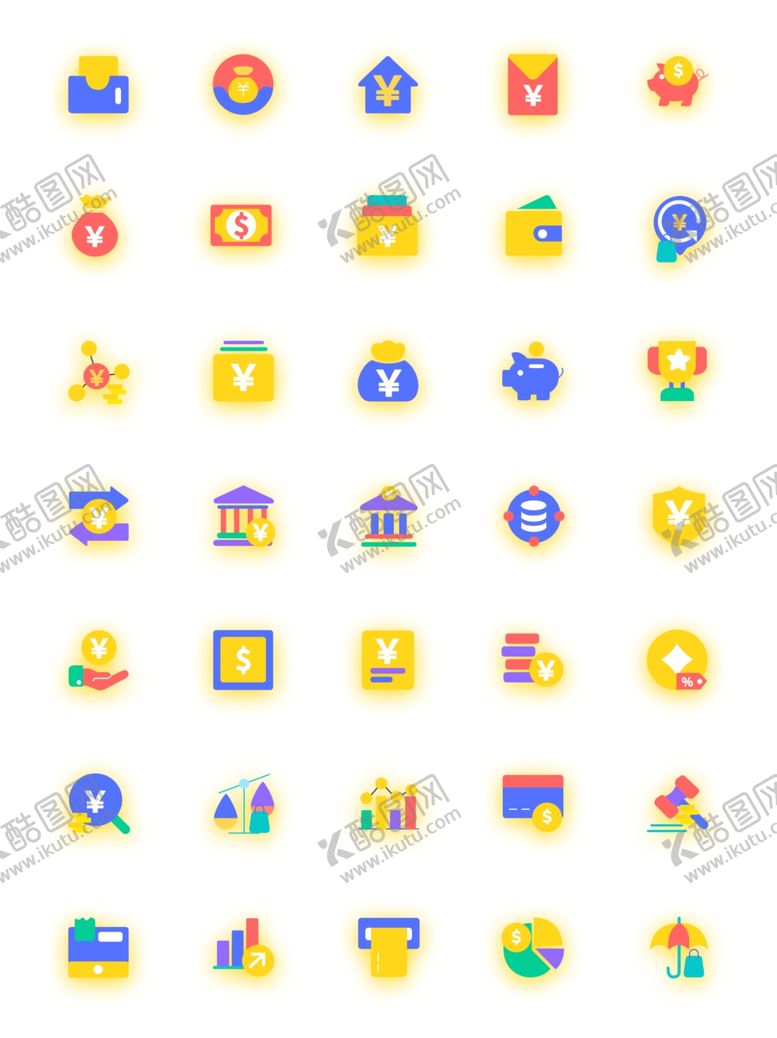 编号：65325010260216303222【酷图网】源文件下载-金融类图标