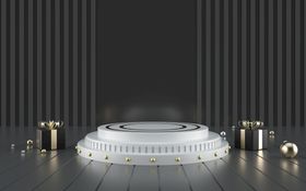 C4D黑金电商场景