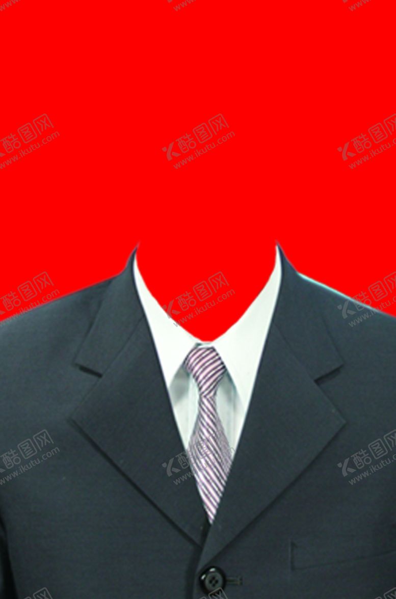 编号：37316307011228426486【酷图网】源文件下载-男士西装证件照模板