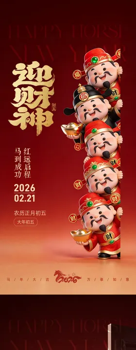 正月初五迎财神