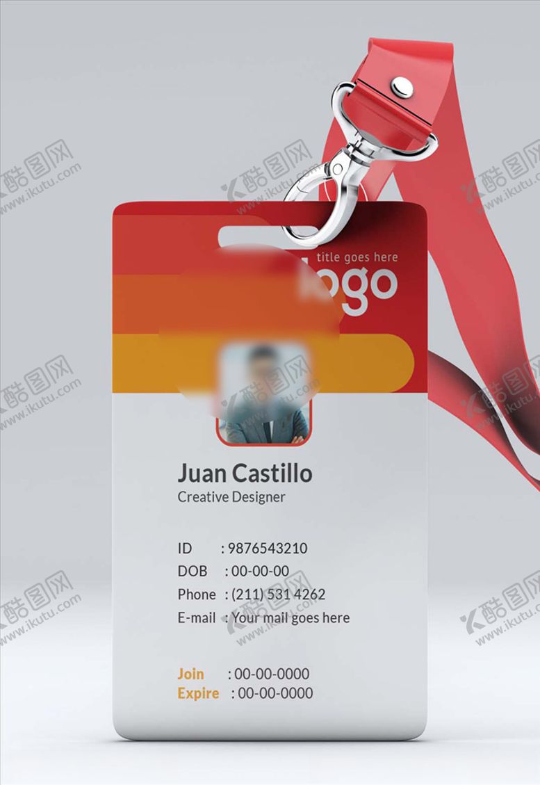 编号：60353509281255068293【酷图网】源文件下载-工作证模板工牌矢量