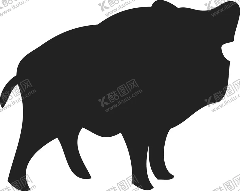 编号：11905809202110025069【酷图网】源文件下载-动物剪影