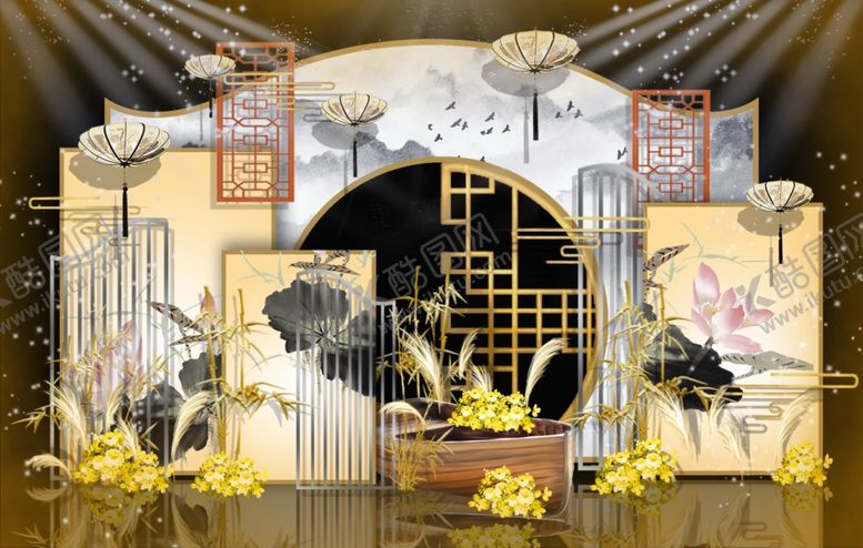编号：71828807091528164455【酷图网】源文件下载-新中式婚礼