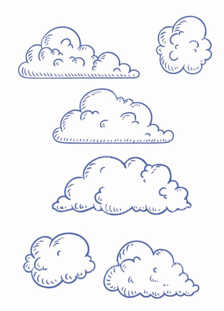 编号：75647012031108469251【酷图网】源文件下载-手绘线条云朵