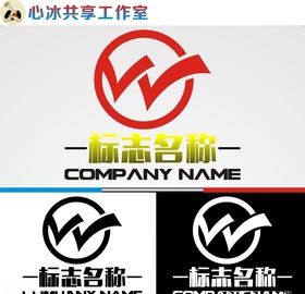 W字母logo