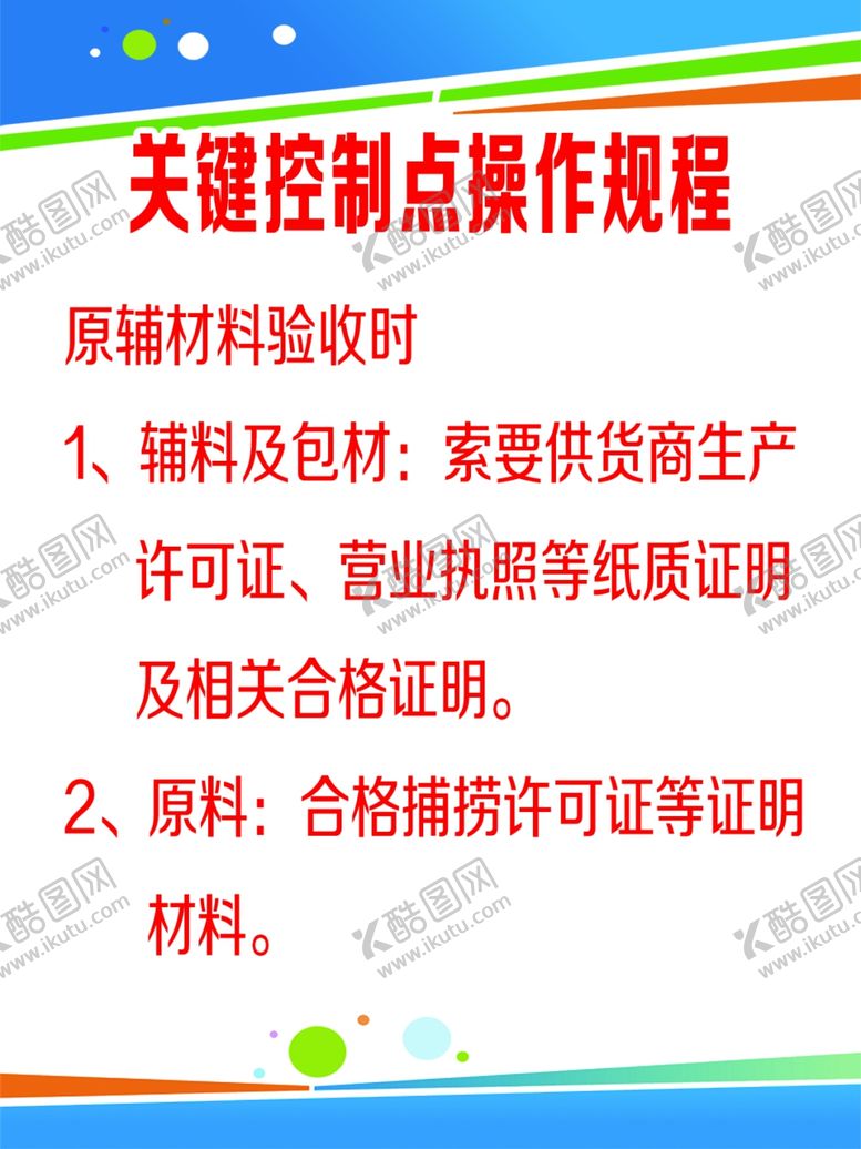 编号：45128902261035172749【酷图网】源文件下载-操作规程看板
