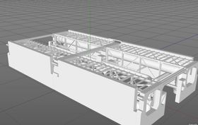 C4D模型石油开采设备