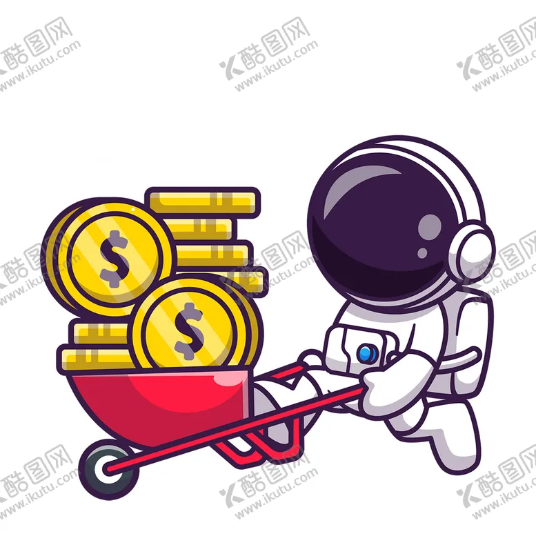 编号：52896109191937310734【酷图网】源文件下载-卡通宇航员