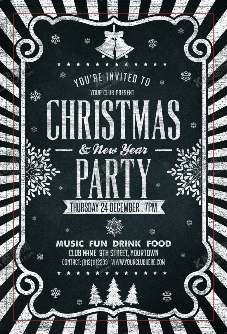 编号：98344809200737575489【酷图网】源文件下载-圣诞节海报