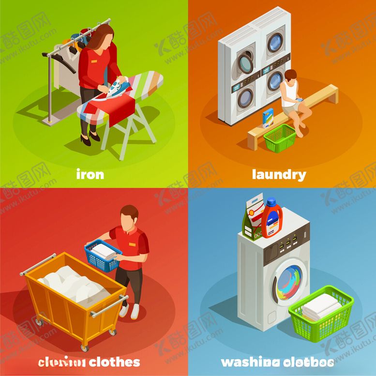 编号：90035111210350442762【酷图网】源文件下载-家庭洗衣相关设备与场景