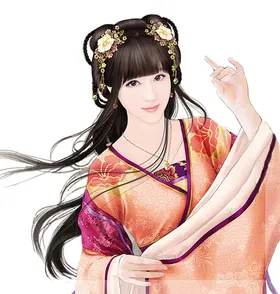 古装帅哥美女插画图片旗袍风人物动漫