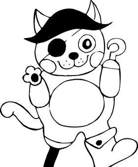 海盗　小猫