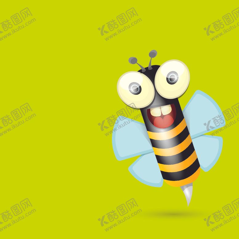 编号：31227810311018304207【酷图网】源文件下载-卡通蜜蜂