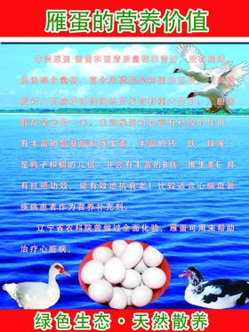雁蛋的营养价值