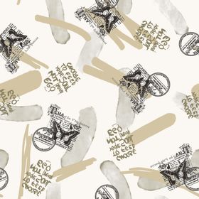 复古风自行车图案设计