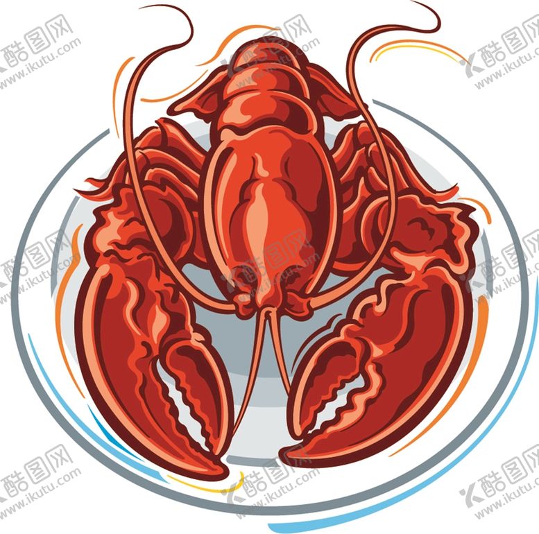编号：43580909200336480921【酷图网】源文件下载-卡通龙虾
