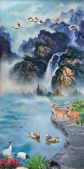 中式装饰国画山水