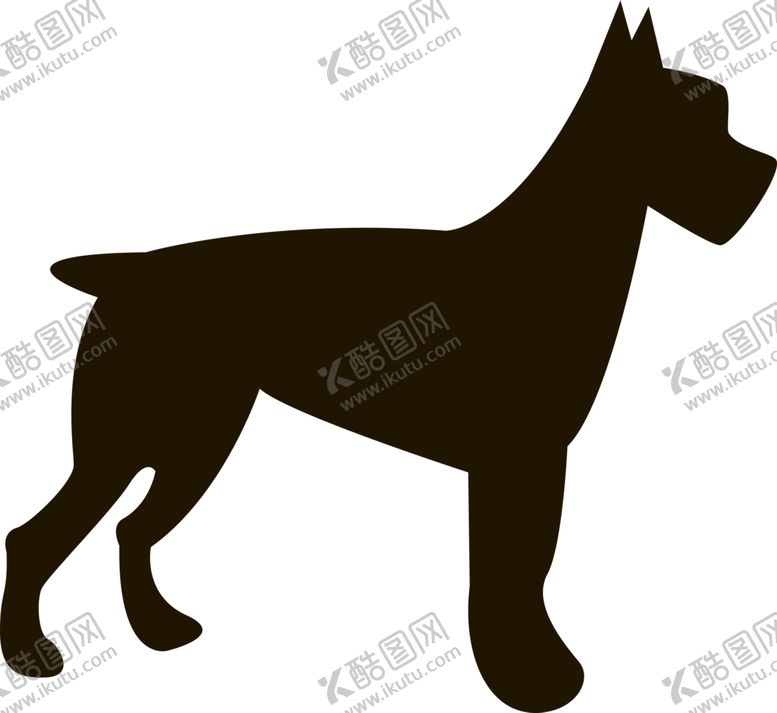 编号：73023005051123044452【酷图网】源文件下载-狗剪影
