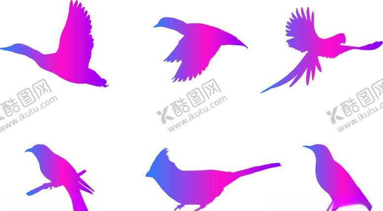 编号：92938205121454105051【酷图网】源文件下载-飞鸟剪影素材