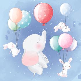 温馨浪漫儿童插画