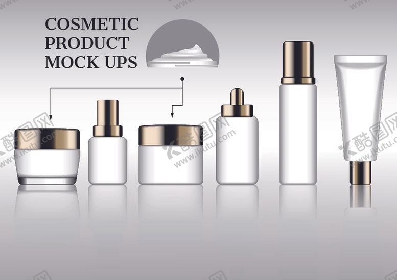 编号：22984410021420246794【酷图网】源文件下载-化妆品套装包装素材