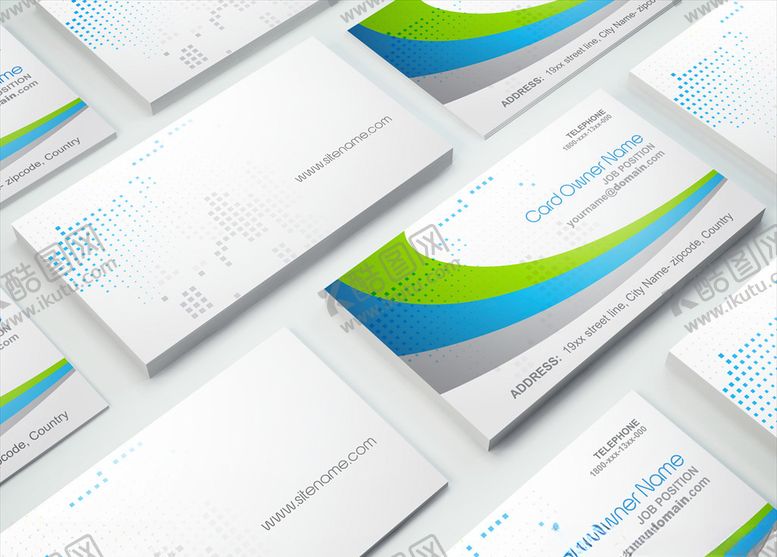 编号：70489710102309078898【酷图网】源文件下载-矢量名片模板
