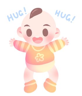 可爱卡通手绘宝宝png