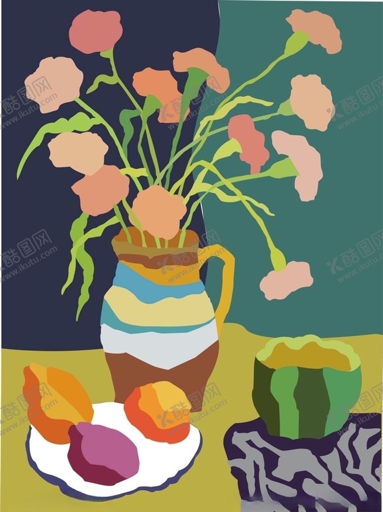 编号：80237909262000056562【酷图网】源文件下载-静物色彩色彩归纳