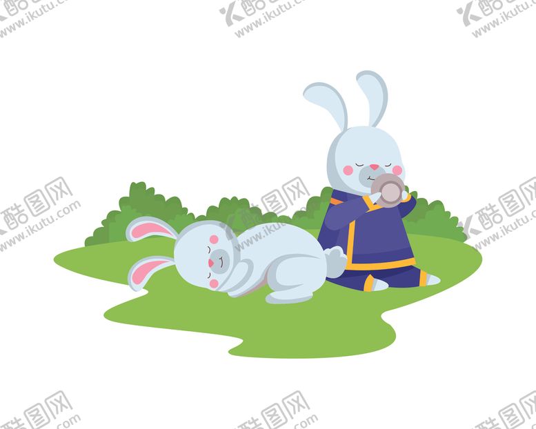 编号：46650304192355333774【酷图网】源文件下载-卡通中秋节