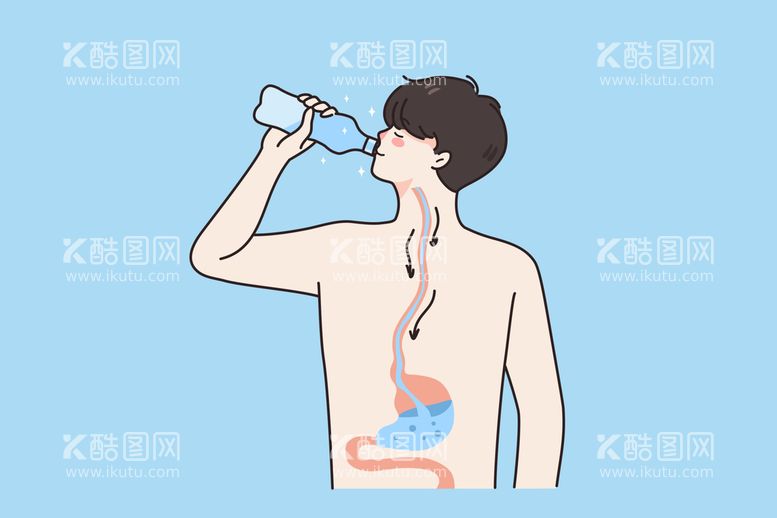 编号：51074309261822348643【酷图网】源文件下载-卡通喝水