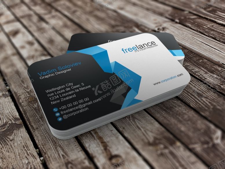 编号：14576009300107416406【酷图网】源文件下载-名片样机