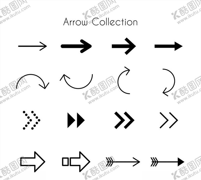 编号：16907509291644392325【酷图网】源文件下载-黑色箭头图标设计矢量素材