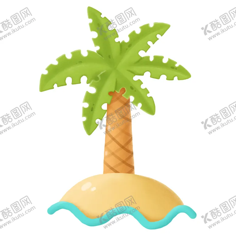 编号：52191810191411589938【酷图网】源文件下载-椰树插画