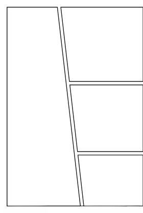 漫画对分镜框装饰